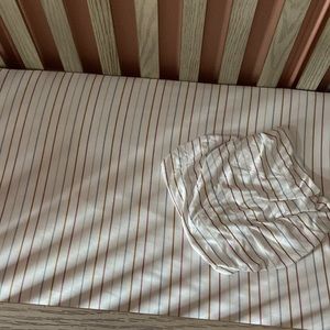 Copper Pearl Crib Sheet and Changing Pad Cover